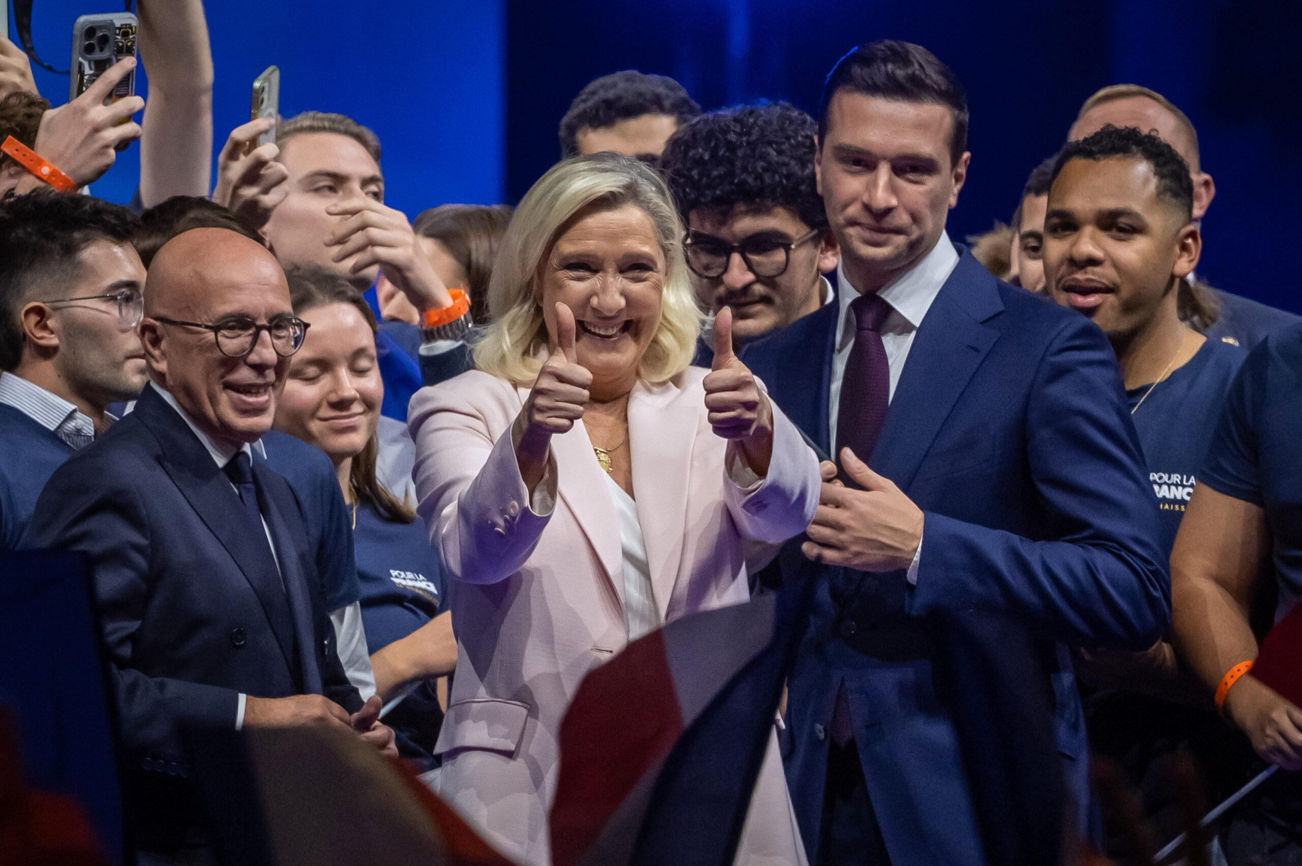Am Sonntag in Orléans: Umfragen sehen Marine Le Pen, Präsidentschaftskandidatin des Rassemble­ment National, klar in der zweiten Runde.