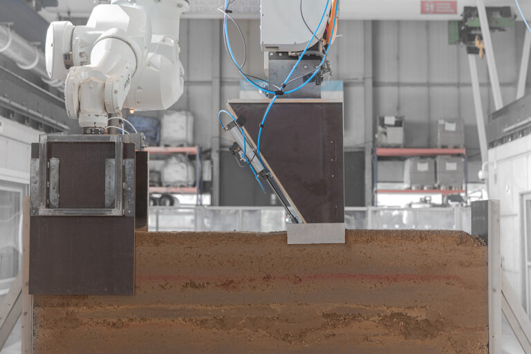 Roboter Stampflehm