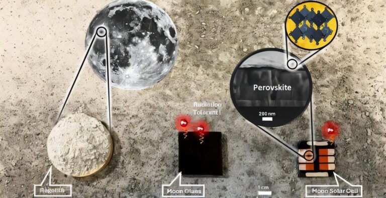 Mondregolithsimulanz, Mondglas und Mond-Solarzellen